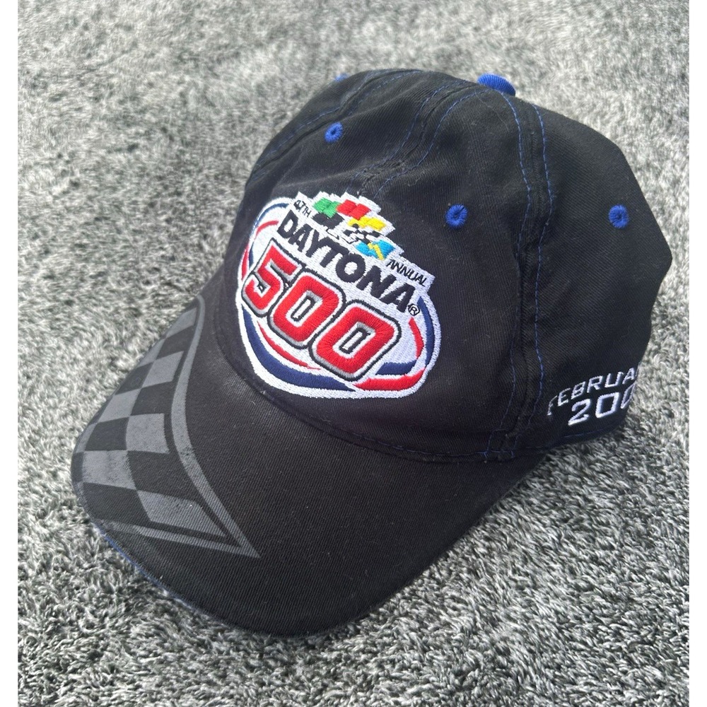 2005 Daytona 500 NASCAR Hat 47th Annual Chase Authentics Racing Cap Black
